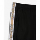 Pantalón Corto de Rayas con Logotipo Deportivo de LACOSTE