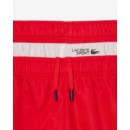Pantalón Corto de Rayas con Logotipo Deportivo de LACOSTE
