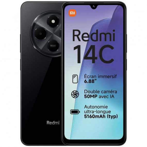 XIAOMI Redmi 14C 4GB 128GB Negro Medianoche