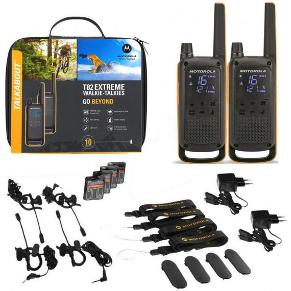 MOTOROLA T82 Extreme Twin Walkie Talkies