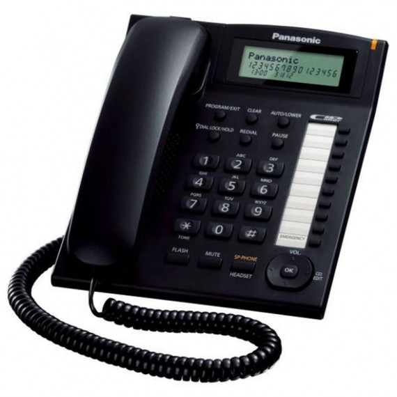 PANASONIC KX-TS880EXB Teléfono Fijo Negro