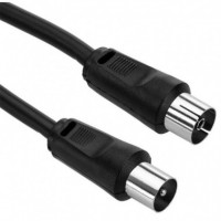 Cable Prolongador Antena TV 1.5M Negro  GENERIC