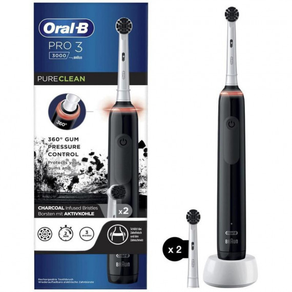 Oral-b Pro 3 3000 Cepillo Eléctrico Charcoal  BRAUN