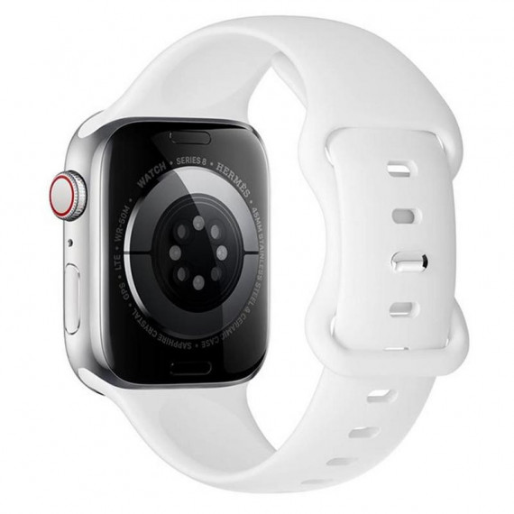 HOCO WA15 Correa Silicona Flexible Iwatch 38/40/41MM Blanco