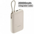 XIAOMI Power Bank 20000MAH 33W Beige Cable Integrado