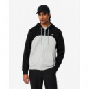 Sudadera con Capucha y Cremallera con Bloques de Color de LACOSTE