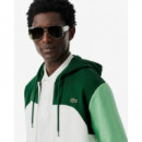 Sudadera con Capucha y Cremallera con Bloques de Color de LACOSTE