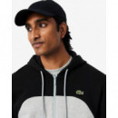 Sudadera con Capucha y Cremallera con Bloques de Color de LACOSTE