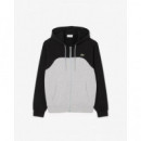 Sudadera con Capucha y Cremallera con Bloques de Color de LACOSTE