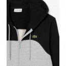 Sudadera con Capucha y Cremallera con Bloques de Color de LACOSTE