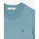 Jersey de Punto con Ochos con Efecto Lavado de LACOSTE