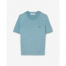 Jersey de Punto con Ochos con Efecto Lavado de LACOSTE