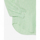 Camisa de Lino de Rayas Oversized de LACOSTE