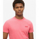 Camiseta de Algodón Orgánico con Logotipo Essential de SUPERDRY