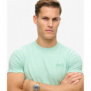 Camiseta de Algodón Orgánico con Logotipo Essential de SUPERDRY