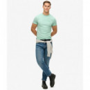 Camiseta de Algodón Orgánico con Logotipo Essential de SUPERDRY