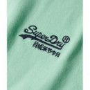 Camiseta de Algodón Orgánico con Logotipo Essential de SUPERDRY