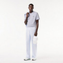 Camiseta de Corte Clásico de Punto de Algodón de LACOSTE