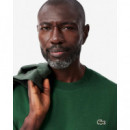 Camiseta de Corte Clásico de Punto de Algodón de LACOSTE