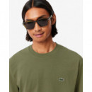 Camiseta de Corte Clásico de Punto de Algodón de LACOSTE