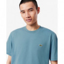 Camiseta de Corte Clásico de Punto de Algodón de LACOSTE