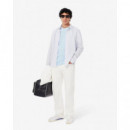 Camiseta de Corte Clásico de Punto de Algodón de LACOSTE