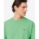 Camiseta de Corte Clásico de Punto de Algodón de LACOSTE