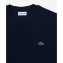 Camiseta de Corte Clásico de Punto de Algodón de LACOSTE