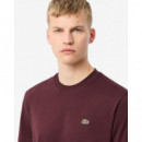 Camiseta de Corte Clásico de Punto de Algodón de LACOSTE