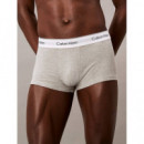 Low Rise Trunk 3PK Grey Heather/white/bl  CALVIN KLEIN