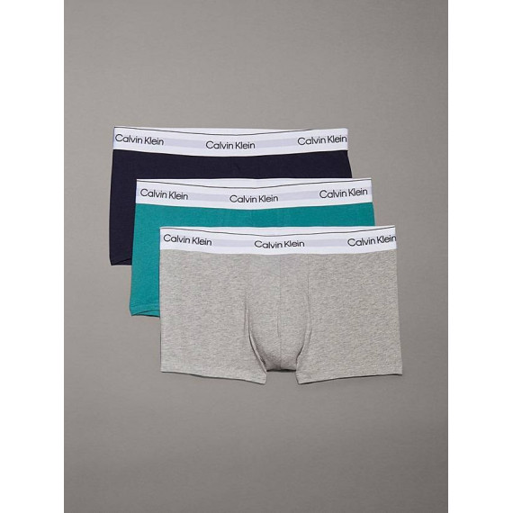 Low Rise Trunk 3PK Shoreline, Gr Heather  CALVIN KLEIN