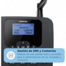 Teléfono Fijo MOTOROLA FW410L con Tarjeta Sim Gsm 4G Negro