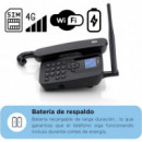 Teléfono Fijo MOTOROLA FW410L con Tarjeta Sim Gsm 4G Negro