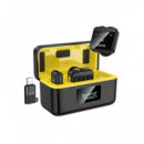 HOCO Microfono Doble Lavalier L17 Inalambrico con USB Tipo-c y Lightning