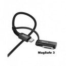 HOCO Cable Carga U142 USB Tipo-c a Magsafe 3 + Tipo-c 240W, 1.8 Mt, C To Mag 140W,CABLE Reforzado