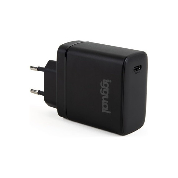 IGGUAL Cargador Red Rapido USB Tipo-c 45W  5/9/15/20V 2.4A a 3A con Proteccion