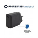IGGUAL Cargador Red Rapido USB Tipo-c 45W  5/9/15/20V 2.4A a 3A con Proteccion