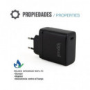 IGGUAL Cargador Red Rapido USB Tipo-c 45W  5/9/15/20V 2.4A a 3A con Proteccion