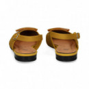 Bailarina S/talon Chapon Regilla Mostaza  MISS ELASTIC