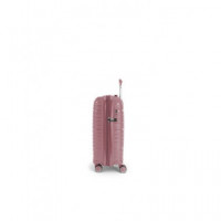 GABOL Trolley Maleta de Mano Pequeño con 4 Ruedas Polipropileno Kiba Rosa 54X39X20 Cm