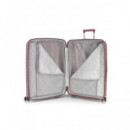 GABOL Maleta Viaje Grande con 4 Ruedas Polipropileno Kiba Rosa 76X49X32 Cm