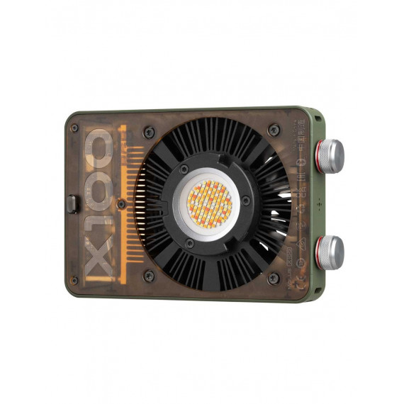 Foco de Luz Led Tipo Cob ZHIYUN Molus X100 Rgb Color Verde