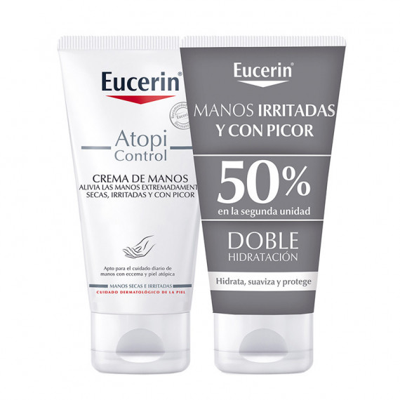 Duplo Atopicontrol Crema de Manos Piel Seca E Irritada  EUCERIN