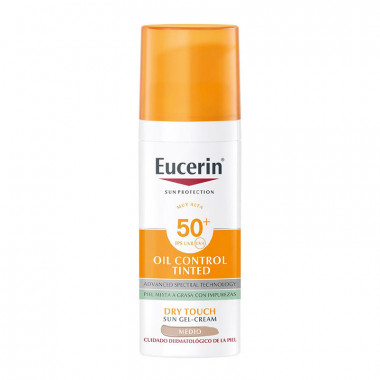 Gel-crema Solar Oil Control Tinted Medium Dry Touch SPF50+  EUCERIN
