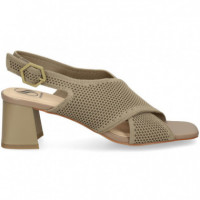 Sandalia Cruzada Regilla Beige  MISS ELASTIC