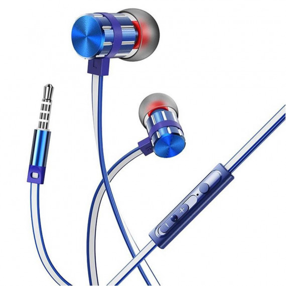 BOROFONE BM48 Auriculares Metálicos con Micrófono Azul