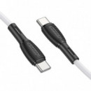 BOROFONE BX86 Cable Usb-c a Usb-c 60W 1M Blanco