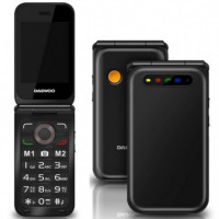 DAEWOO DW8003BK Teléfono Móvil Senior Flip 2.8''