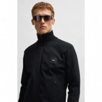 Sudadera con Inserciones de Algodón Elástico de Boss  HUGO BOSS