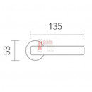 Manilla De L Con Roseta Mod 1 Negra